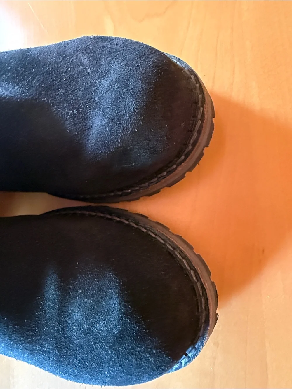 Bos. & Co. Black Suede Ankle Booties with Faux Fur Lining